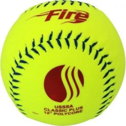 Baden USSSA Classic Plus 12 Inch Softball - One Dozen: OU375YCP Slowpitch Softballs