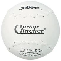 Debeer Corker Clincher 14 Inch Softball: CF14 Slowpitch Softballs