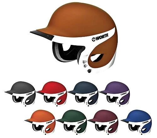 Batting Helmets Worth Liberty Matte Away Batting Helmet (Orange Only) 3 Batting Helmets Worth Liberty Matte Away Batting Helmet (Orange Only)
