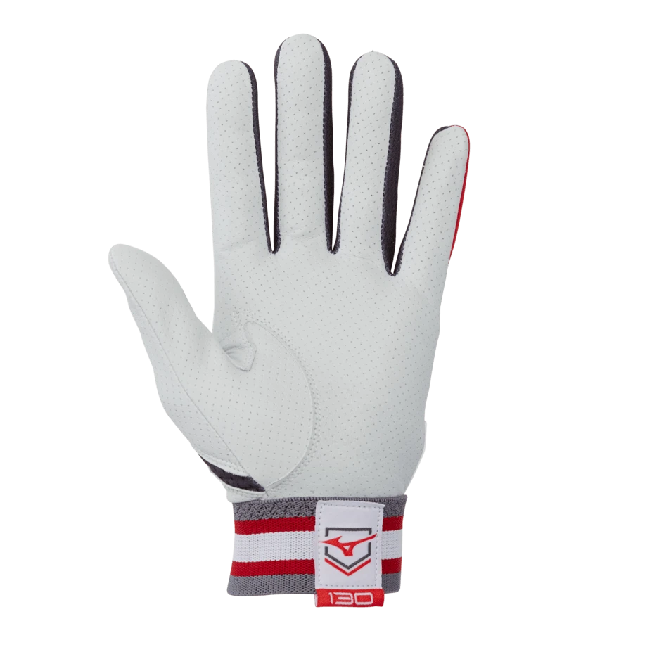 Mizuno B-130 Adult Baseball Batting Glove: 330395 4 Mizuno B-130 Adult Baseball Batting Glove: 330395
