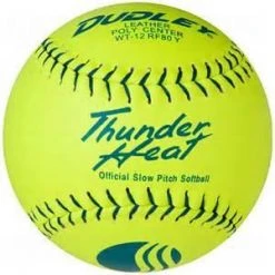 Slowpitch Softballs Dudley WT12 Thunder Heat Leather Classic M USSSA 12 Inch Softball - One Dozen: 4U551Y