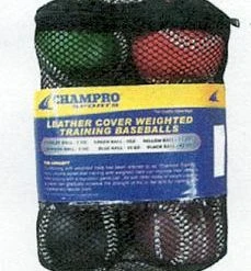 Champro Leather Weighted Baseball Training Set: CBB7S
