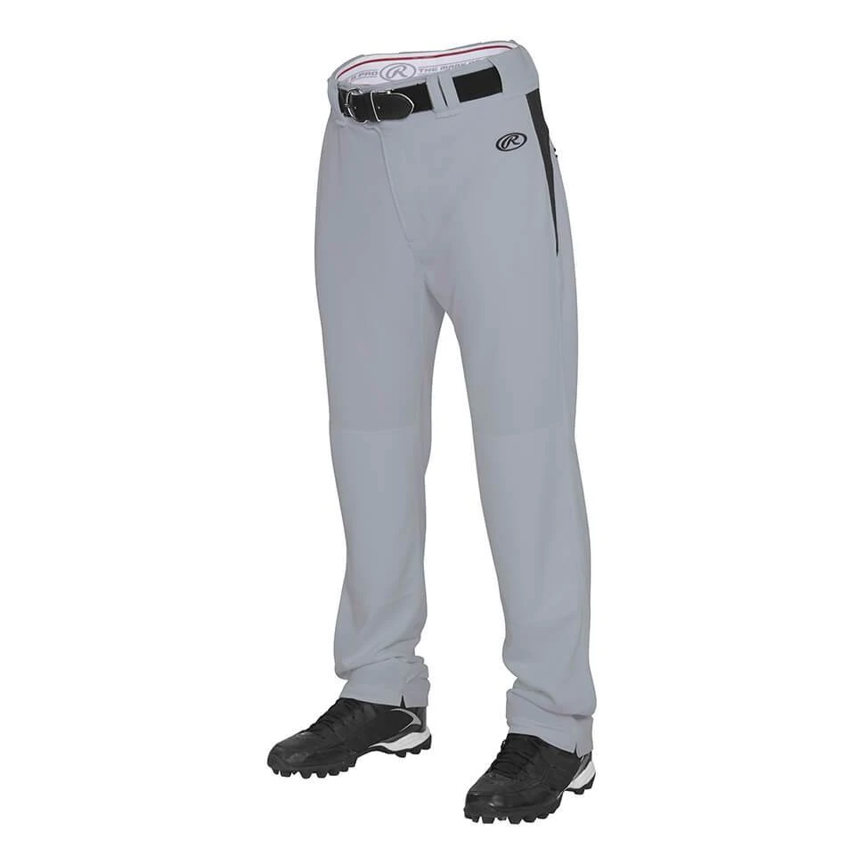 Rawlings Adult Semi-Relaxed V-Notch Plated Baseball Pants: BPVP2 5 Rawlings Adult Semi-Relaxed V-Notch Plated Baseball Pants: BPVP2