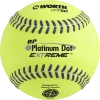 Worth Super Platinum Dot EXTREME Batting Practice Softballs (Dozen): BPX12U Slowpitch Softballs