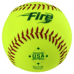 Baden ASA/USA Fire Slowpitch Softball 12" 52-300 (One Dozen): USA300YS Slowpitch Softballs