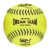 Rawlings Official NSA Fastpitch Softballs 12" (Dozen): C12BYLN