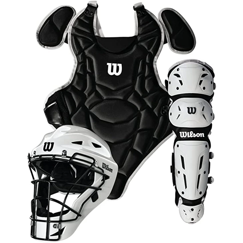 Wilson Sporting Goods Wilson EZ Gear 2.0 Youth Baseball Catcher’s Set Size S/M: WB572020 Catcher's Sets 3 Wilson Sporting Goods Wilson EZ Gear 2.0 Youth Baseball Catcher’s Set Size S/M: WB572020 Catcher's Sets