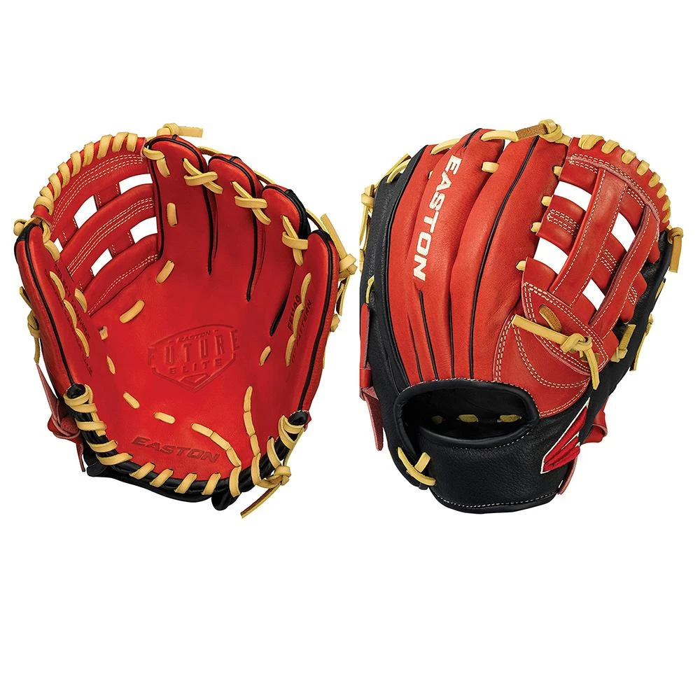 Easton Future Elite Series 11" Youth Baseball Glove Red/Black/Cream: FE1100 Baseball Gloves 3 Easton Future Elite Series 11" Youth Baseball Glove Red/Black/Cream: FE1100 Baseball Gloves