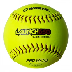 Worth Launch 650 Ultimate Distance Slowpitch Softball (DOZEN): L650Y