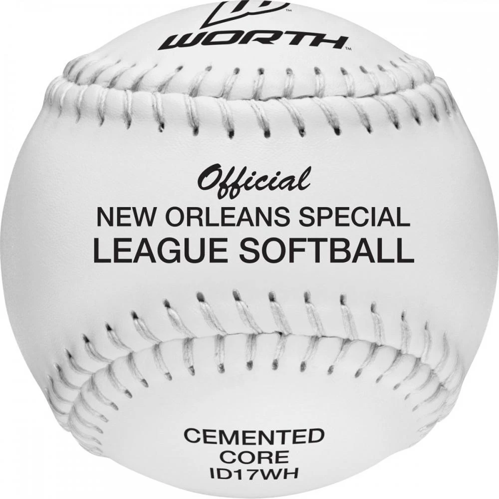Slowpitch Softballs DeBeer Official New Orleans 17 Inch Softball 3 Slowpitch Softballs DeBeer Official New Orleans 17 Inch Softball