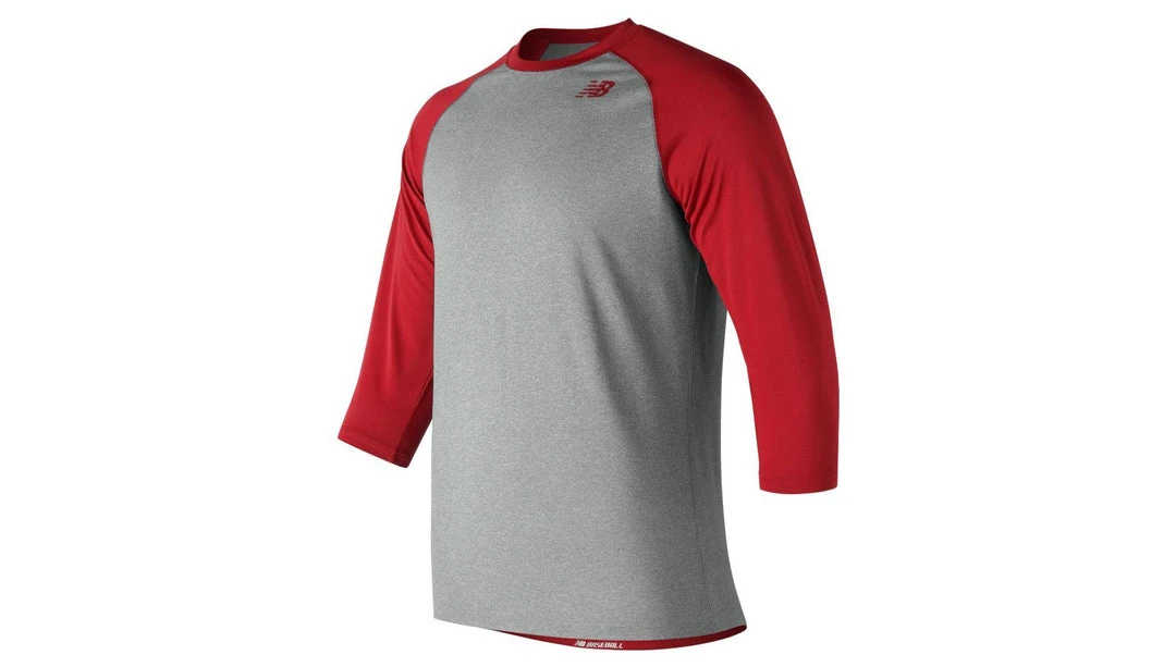 New Balance 3/4 Baseball Raglan Top: TMMT601 Shirts 7 New Balance 3/4 Baseball Raglan Top: TMMT601 Shirts