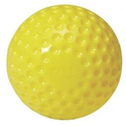 ProNine Yellow Dimpled 9” Pitching Machine Baseball (Dozen): PM9 Speciality Balls