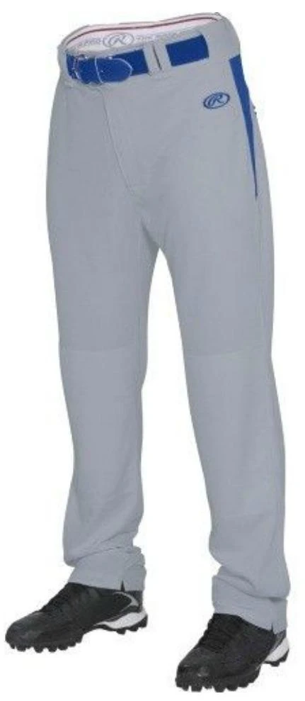 Rawlings Adult Semi-Relaxed V-Notch Plated Baseball Pants: BPVP2 3 Rawlings Adult Semi-Relaxed V-Notch Plated Baseball Pants: BPVP2