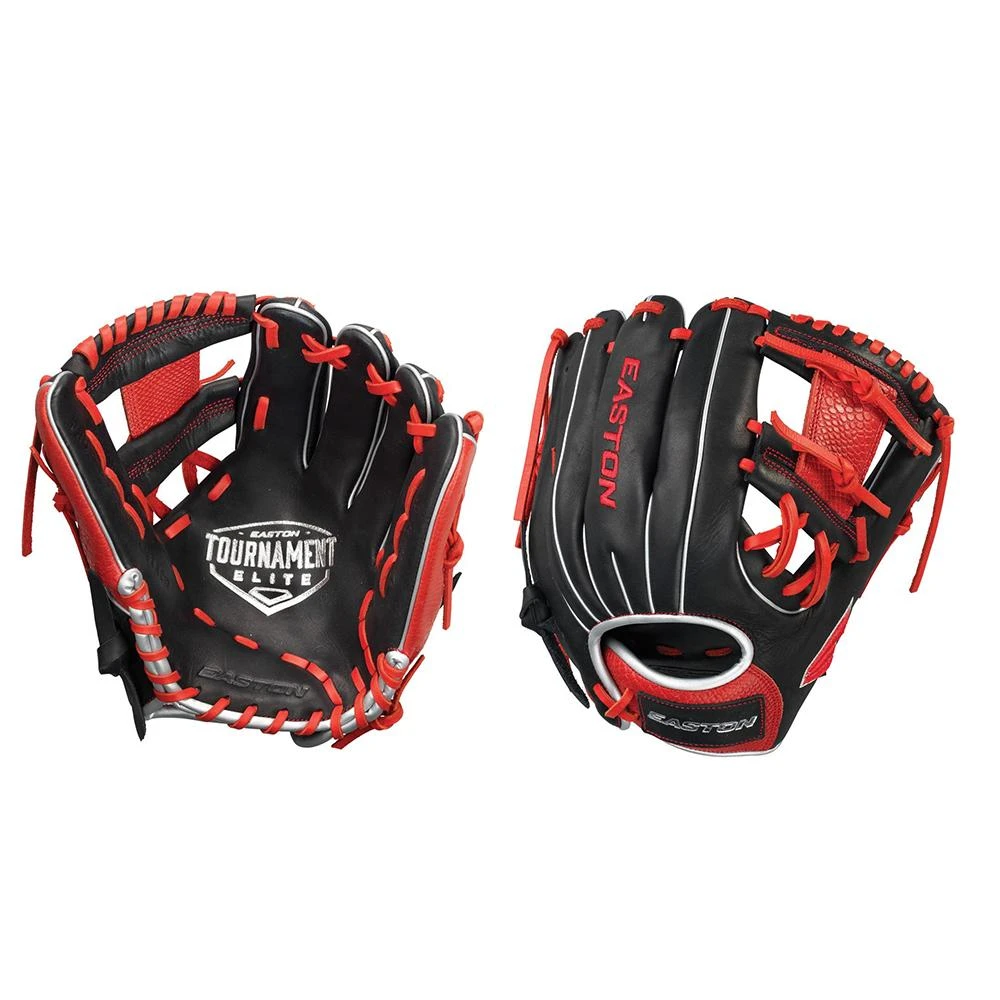 Easton Tournament Elite Transitional Size 11.5" Black/Red Baseball Glove: TE115BR 3 Easton Tournament Elite Transitional Size 11.5" Black/Red Baseball Glove: TE115BR