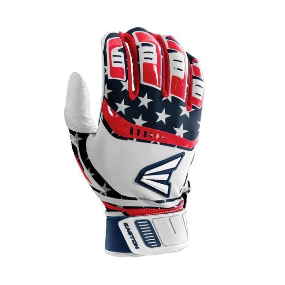 Easton Walk Off Stars And Stripes Batting Gloves: A121225 3 Easton Walk Off Stars And Stripes Batting Gloves: A121225