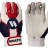 Worth Slowpitch Batting Gloves: WBATGL 2 Worth Slowpitch Batting Gloves: WBATGL