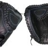 Easton BP2FP Black Pearl 33 Inch Fastpitch Catcher's Mitt: A130712 Fastpitch Softball Gloves
