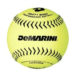 DeMarini NSA 12 Inch Leather 44/400 Slowpitch Ball - One Dozen: WTA9471BNSA Slowpitch Softballs