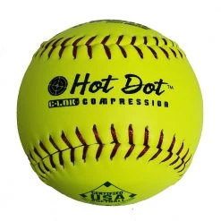 Worth Hot Dot Pro-Comp USA (ASA) Softball 12 Inch (Dozen): AHD12CY