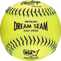 Fastpitch Softballs Rawlings Dream Seam 11 Inch NSA Fastpitch Softball - One Dozen: C11BYLN