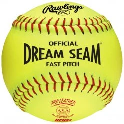 Fastpitch Softballs Rawlings Dream Seam Fastpitch Softball 12" ASA-NFHS - One Dozen C12RYLAH
