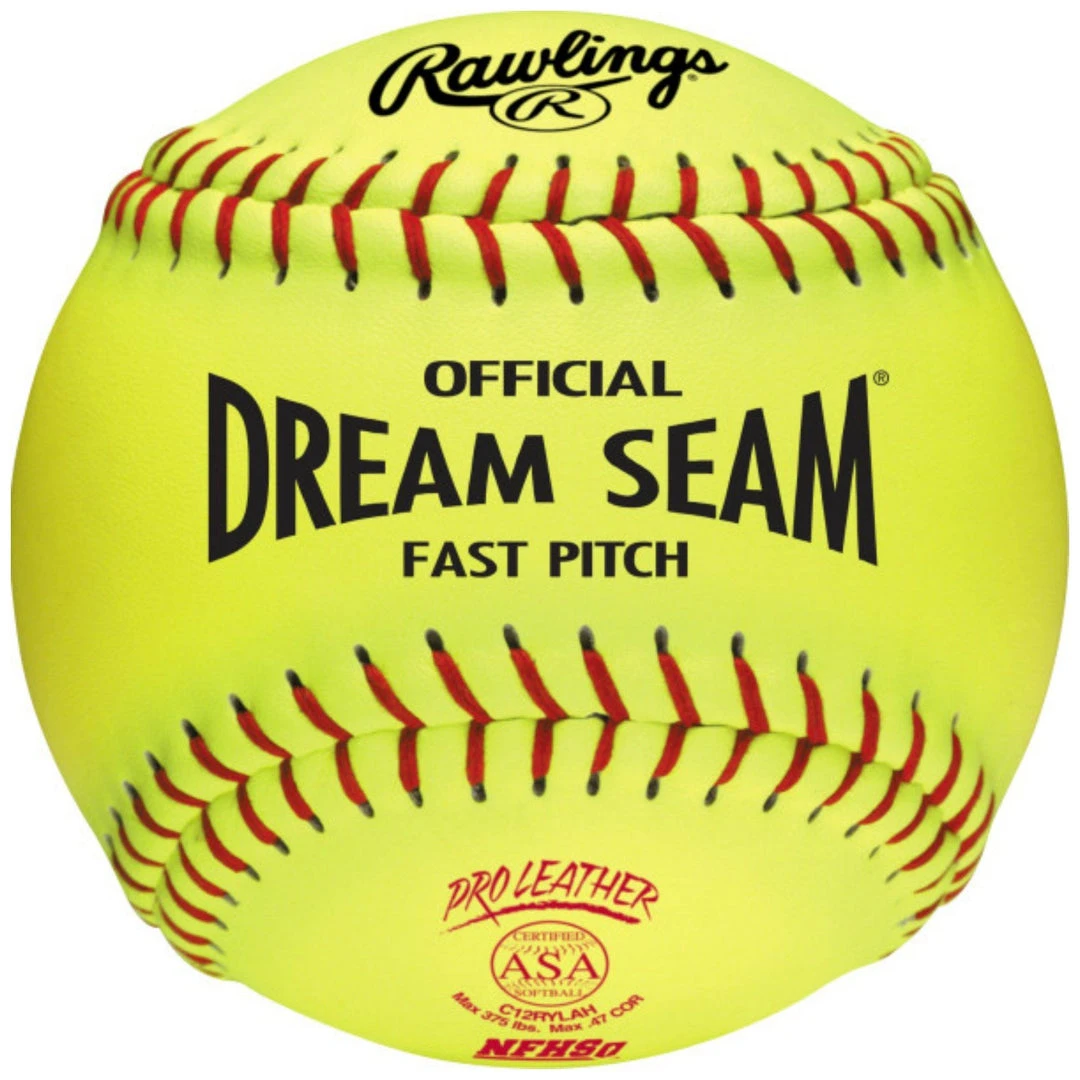 Fastpitch Softballs Rawlings Dream Seam Fastpitch Softball 12" ASA-NFHS - One Dozen C12RYLAH 3 Fastpitch Softballs Rawlings Dream Seam Fastpitch Softball 12" ASA-NFHS - One Dozen C12RYLAH