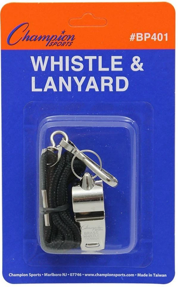 Champion Metal Whistle & Lanyard 3 Champion Metal Whistle & Lanyard