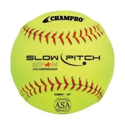 Champro 12: ASA Game Slowpitch Softball - 1 Dozen: CSB6YD Slowpitch Softballs
