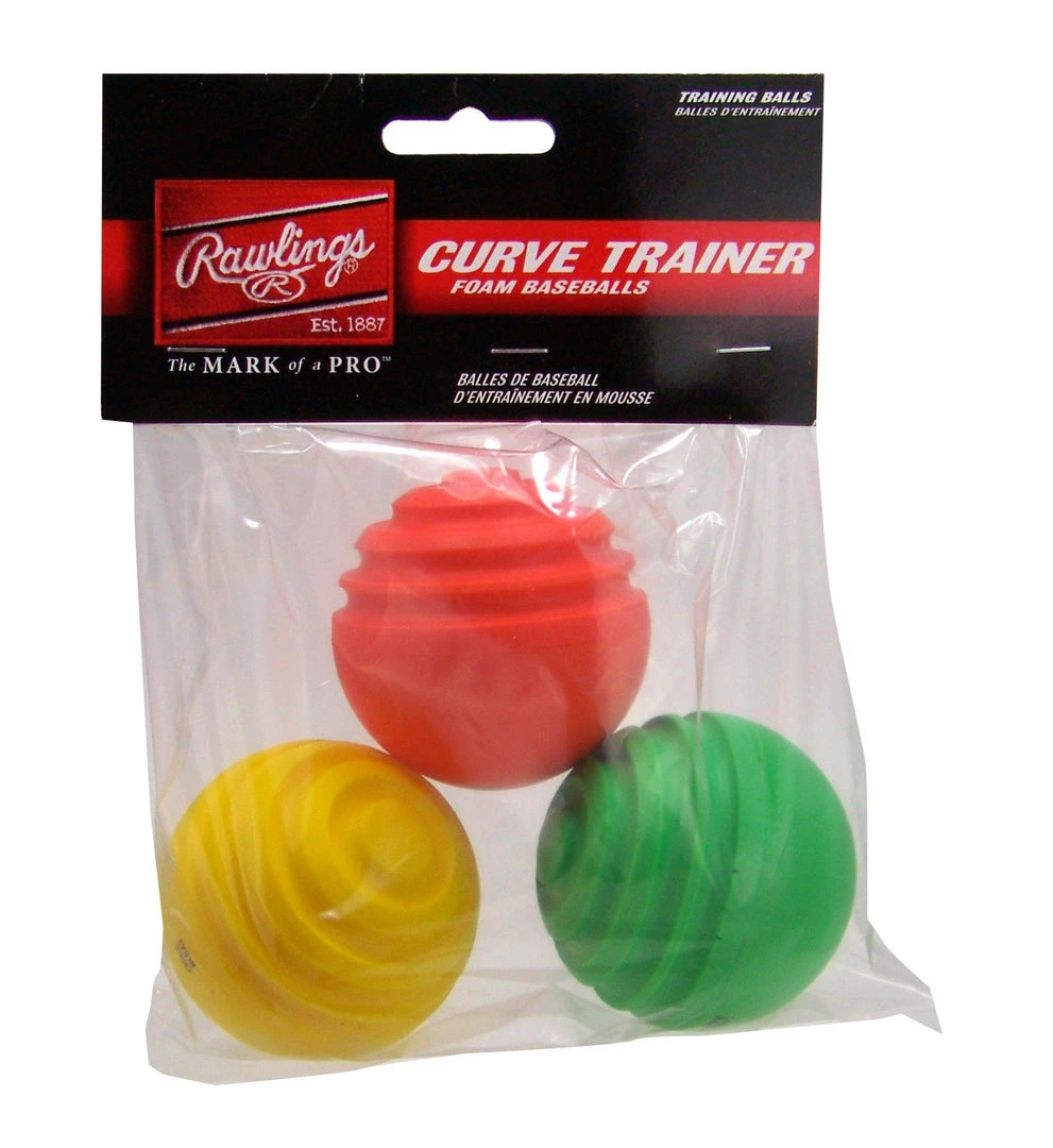 Rawlings Curve Trainer Balls 3 Pack Speciality Balls 3 Rawlings Curve Trainer Balls 3 Pack Speciality Balls