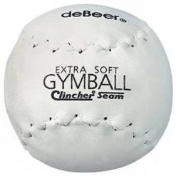 DeBeer White Extra-Soft Gymball Softball Slowpitch Softballs