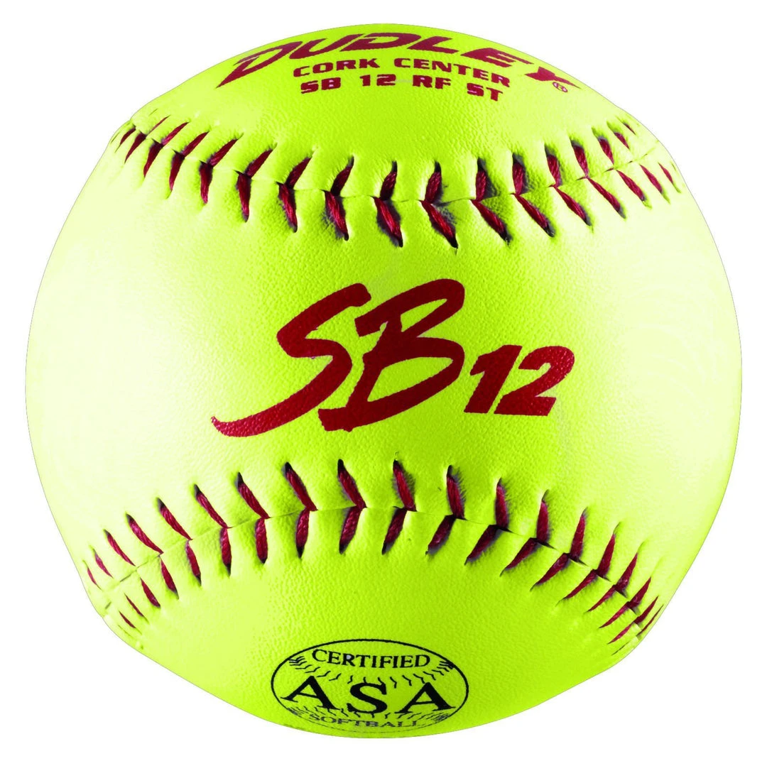 Dudley Thunder SB12T Cork USA (ASA) .44 375 Slowpitch Softball - One Dozen: 4A729Y 3 Dudley Thunder SB12T Cork USA (ASA) .44 375 Slowpitch Softball - One Dozen: 4A729Y