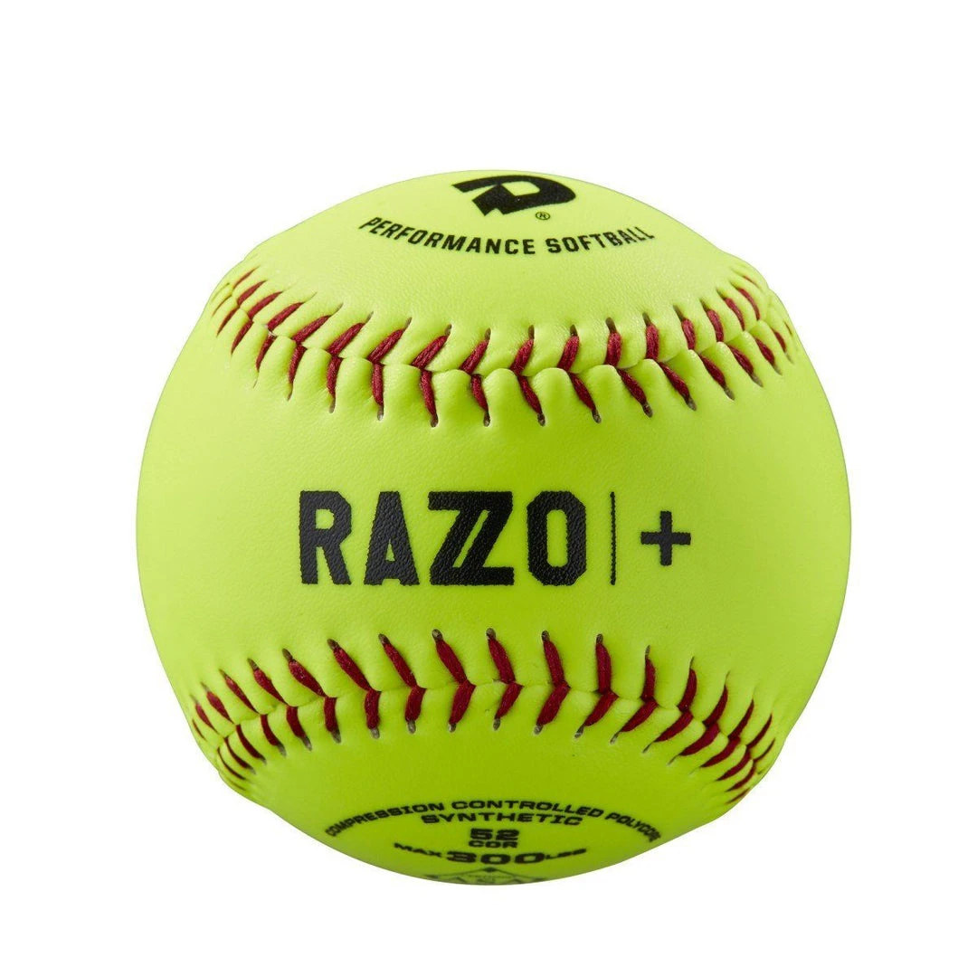 DeMarini Razzo 12” USA (ASA) Synthetic Slowpitch Softball 52-300 - One Dozen: WTDRZPS12AB 3 DeMarini Razzo 12” USA (ASA) Synthetic Slowpitch Softball 52-300 - One Dozen: WTDRZPS12AB