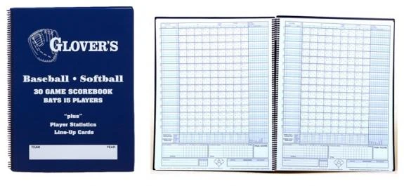 Glover's Large Baseball-Softball Scorebook Accessories 3 Glover's Large Baseball-Softball Scorebook Accessories