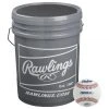 Rawlings R100UPI Practice Baseballs (2 Dozen) With Bucket: R100UP1BUCK24