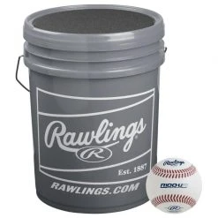 Rawlings R100UPI Practice Baseballs (2 Dozen) With Bucket: R100UP1BUCK24