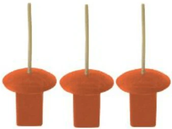 Markwort Base Plugs With Indicator Bases & Field Goods 3 Markwort Base Plugs With Indicator Bases & Field Goods