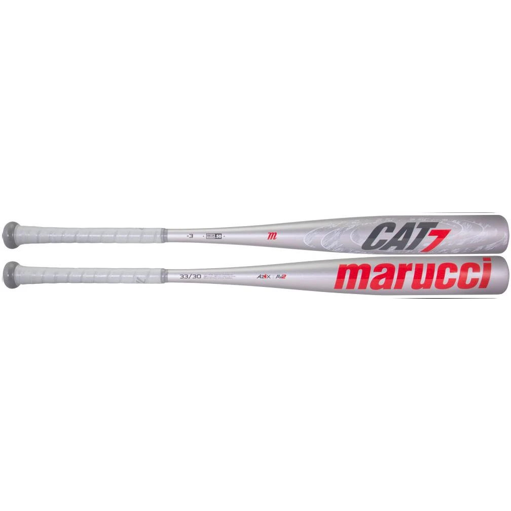 2021 Marucci Cat 7 Silver BBCOR Baseball Bat -3oz: MCBC72S BBCOR Baseball Bats 3 2021 Marucci Cat 7 Silver BBCOR Baseball Bat -3oz: MCBC72S BBCOR Baseball Bats