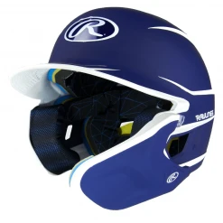 Rawlings Mach Adjust Senior Two-Tone Matte Baseball Batting Helmet With Adjustable Face Guard: MA14S Batting Helmets