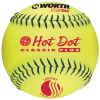 Worth Hot Dot Pro-Tac .52-275 USSSA Softball 12 Inch (Dozen): UHD12SY Slowpitch Softballs 1 Worth Hot Dot Pro-Tac .52-275 USSSA Softball 12 Inch (Dozen): UHD12SY Slowpitch Softballs
