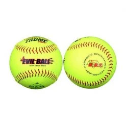 Slowpitch Softballs Evil Sports Trump 11” ASA Leather Softball .52-300 - One Dozen: 1397416