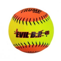 Slowpitch Softballs Evil Sports Trump 12” BP52 Synthetic Slowpitch Softball .52-300 - One Dozen: 1394803