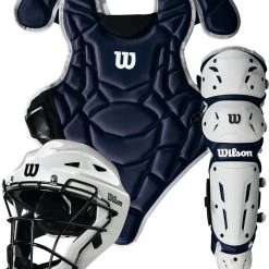Wilson Sporting Goods Wilson EZ Gear 2.0 Youth Baseball Catcher’s Set Size S/M: WB572020 Catcher's Sets 9 Wilson Sporting Goods Wilson EZ Gear 2.0 Youth Baseball Catcher’s Set Size S/M: WB572020 Catcher's Sets