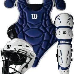 Wilson Sporting Goods Wilson EZ Gear 2.0 Youth Baseball Catcher’s Set Size S/M: WB572020 Catcher's Sets 8 Wilson Sporting Goods Wilson EZ Gear 2.0 Youth Baseball Catcher’s Set Size S/M: WB572020 Catcher's Sets