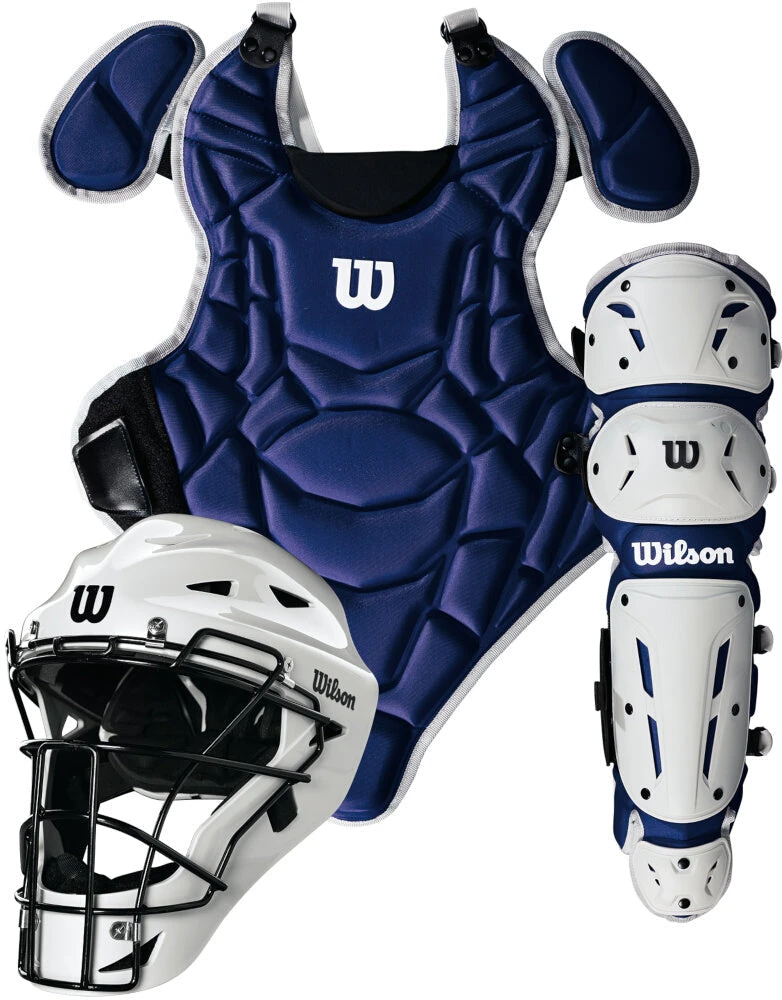 Wilson Sporting Goods Wilson EZ Gear 2.0 Youth Baseball Catcher’s Set Size S/M: WB572020 Catcher's Sets 5 Wilson Sporting Goods Wilson EZ Gear 2.0 Youth Baseball Catcher’s Set Size S/M: WB572020 Catcher's Sets