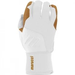 Marucci Blacksmith Full-Wrap Batting Gloves: MBGBKSMFW